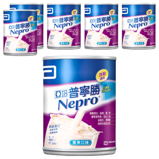 Abbott 亞培 Nepro 普寧勝 Carb Steady配方 洗腎腎臟病患專用營養品 香草口味, 237ml, 6罐