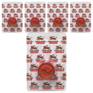 TIGER BALM 虎標 萬金油軟膏 紅 2歲以上, 4g, 5個