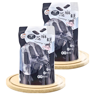 烏嬤嬤 黑芝麻糕, 低糖不膩, 養生健康美味, 香Q不黏牙, 300g, 2袋