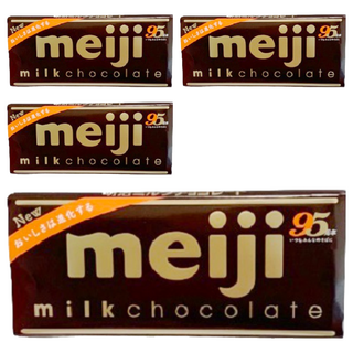 meiji 明治 牛奶巧克力, 50g, 4片