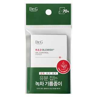 Dr. G 吸油面紙 輕巧超薄隨身包 柔軟自然材質 添加茶葉與精油, 70張, 1包