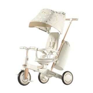 Kooma 多功能三輪車 可折疊後控, 1個, 珠光白