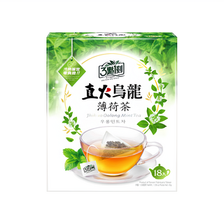3點1刻 直火烏龍 薄荷茶, 2.5g, 18包, 1盒