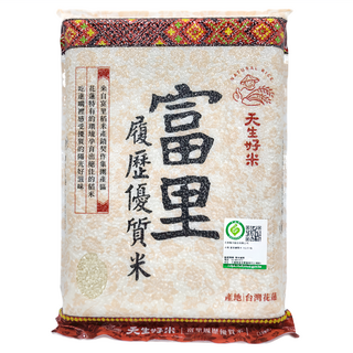 天生好米 富里 台灣花蓮產, 3kg, 1包, 優質米