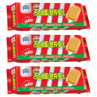 孔雀 餅乾，台灣製造, 135g, 3包