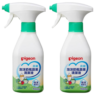 pigeon 貝親 泡沫奶瓶蔬果清潔液 噴頭式, 400ml, 2瓶
