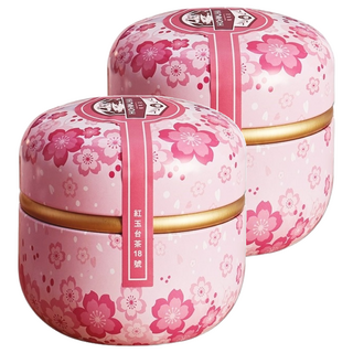 HOHOCHA 喝喝茶 紅玉台茶18號 小福罐, 粉色櫻花茶葉罐, 20g, 1入, 2罐