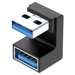 UniSync USB3.0公轉USB3.0母 10Gbp高速轉接器OTG讀卡機 U型彎, 2個