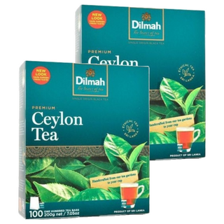 Dilmah帝瑪 錫蘭紅茶 優質紅茶 斯里蘭卡中部高地, 2g, 100包, 2盒