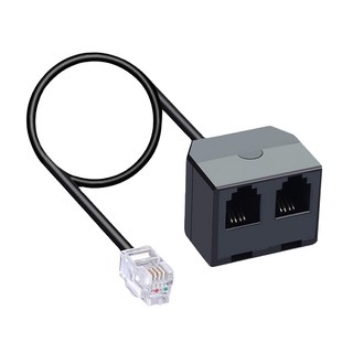 Neon 台灣霓虹 RJ9電話聽筒一分二轉接頭, EKG2, 1個