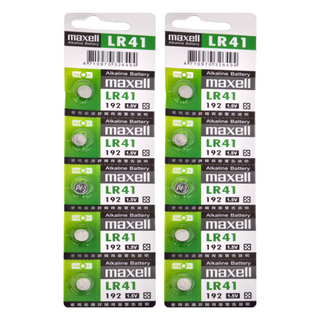 maxell 台灣公司貨 鹼性鈕扣型電池 LR41 03563-LR2, 5顆, 2組
