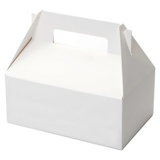 Indikay 白色手提禮物盒 中款 17x11x15cm 10入, 白色, 10個