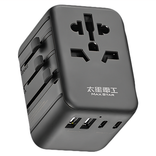 MAX STAR 太星電工 PD35W旅行用插座 5USB 2A3C AA304 多國通用插頭 快速充電, 1個