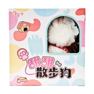 甜甜散步狗 - 比熊, 3歲以上適用年齡, 白色, 1盒, 28cm