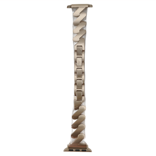 DAYA 啞光波紋磨砂不鏽鋼錶帶, 月光銀, 1條