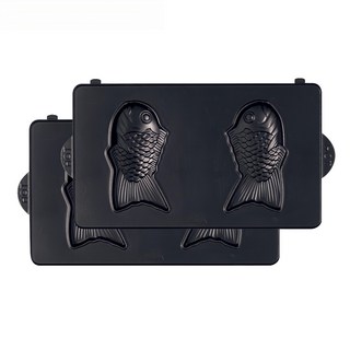 Vitantonio 鬆餅機鯛魚燒烤盤，家用DIY點心製作，不沾塗層易清洗, 1個, 24.5cm