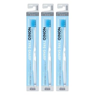LION 獅王 NONIO 經典瞬潔牙刷 極細毛, 1入, 3支