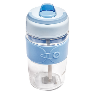 LocknLock 樂扣樂扣 咕嚕玻璃杯, 藍色 + 透明色, 500ml, 1個