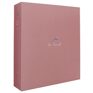 ALBUM Shop Love Binder 自黏式相簿, 粉紅海豚, 50張