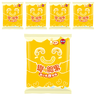 乖乖 玉米脆果煉乳 彎的脆果 非油炸物 無防腐劑, 40g, 5包