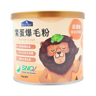 BLUE BAY 倍力 鱉蛋爆毛粉, 深層護理肌膚、全方位皮毛保健、濃密光澤毛質, 1罐