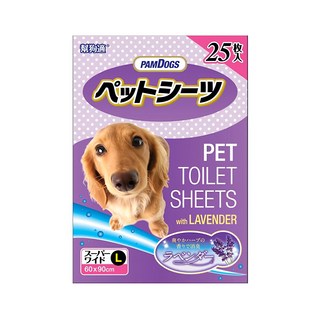 PAMDOGS 幫狗適 寵物尿布 薰衣草香, L(90 x 60cm), 25片, 1包
