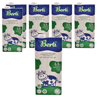 歐洲寶貝 優質保久牛奶 100%生乳 UHT超高溫滅菌, 1L, 6瓶