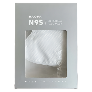 HAOFA 氣密型 N95立體醫療口罩 S, 紫色, 10片, 1組