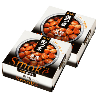 K&K 燻製油漬貝柱, 日本零嘴下酒菜, 50g, 2罐