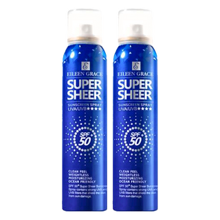 EILEEN GRACE 妍霓絲 SPF50 清爽沁涼防曬噴霧 180ml 海洋友善 Super Sheer, 2瓶
