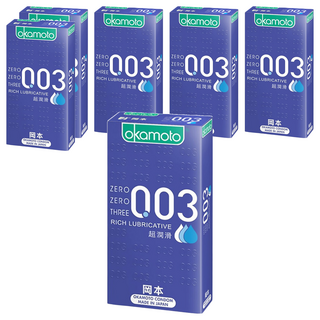 Okamoto 岡本 003RL超潤滑保險套, 10入, 6盒