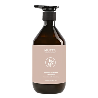 MUTTA 沐塔 隱者之夏純淨控油洗髮精, 無矽靈, 進口高純度精油, 胺基酸起泡劑, 500ml, 1瓶