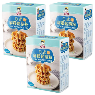 SIGNWIN 三得冠 日式麻糬鬆餅粉 外酥內軟 越嚼越Q 簡單方便 DIY, 600g, 3盒