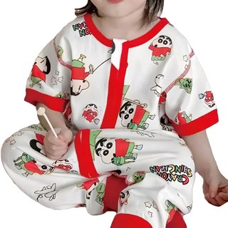 愛北鼻 無痕長袖防踢被 紅邊雨傘小新 柔軟親膚透氣 卡通圖案可愛, 1件