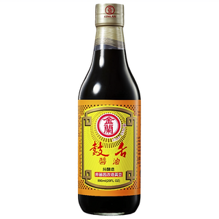 金蘭 鼓舌醬油 590ml，獨特二重釀技術，適用於滷、醃、紅燒等料理，非基因改造黃豆, 1瓶