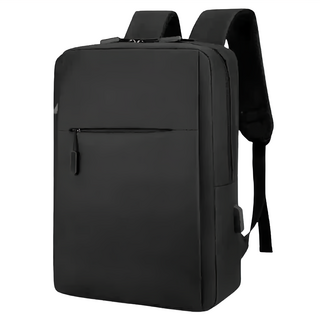 好背客howback 輕奢防潑水上班通勤旅行電腦後背包-15寸 黑色/灰色, 40 x 28 x 12cm