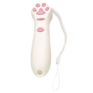 毛皇上 貓掌投影紅外線棒 白貓掌 1個 貓咪互動玩具