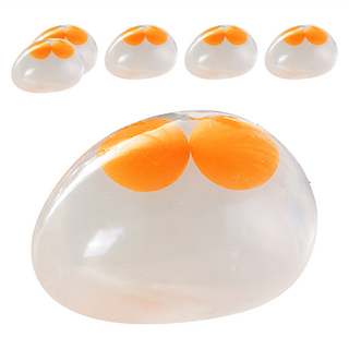雙蛋黃發洩球 6個, 1套, 顏色隨機