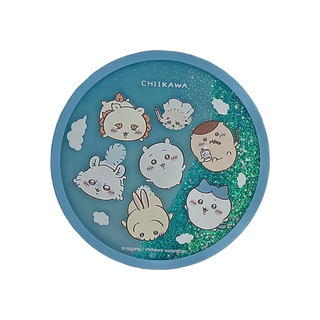 YENDAR 研達 吉伊卡哇流沙杯墊，尺寸約10.1x10.1x0.9公分, 10.1 x 10.1 x 0.9cm, 天空, 1個