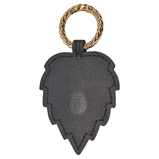 包包磁吸收納夾 (楓葉型) PU皮革+磁鐵 10x6cm, 黑色, 1個