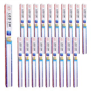 旭光 LED T5 一體成型支架燈 5W LXS5W/865/U/120/P/BAT 1尺 6500K, 晝光色, 20個