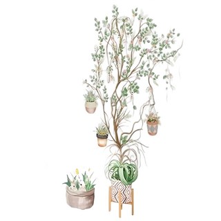 半島良品 DIY無痕壁貼墻貼, 醉影