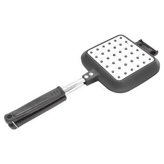 SALUS 佐藤金屬 直火式熱壓吐司烤盤 餐具 廚具 不鏽鋼 日本餐具, 375 x 160 x 40mm, 1個