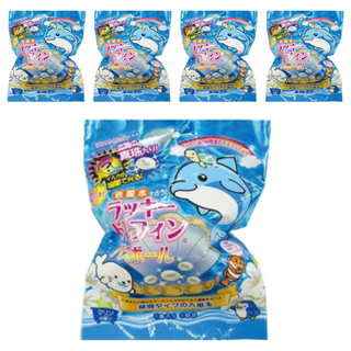 NOL 海豚入浴球, 內含海豚公仔, 共7種, 隨機出貨, 80g, 5包