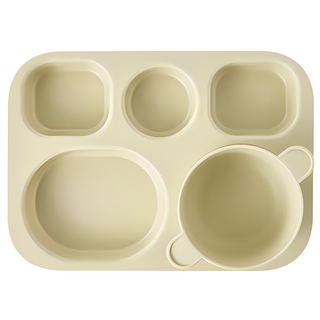 바망바망 유아 식판, 아이보리, 바망바망 유아식판, 1개