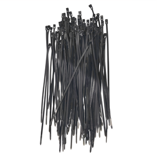 POLYWELL 可鬆式束線帶 5 x 300mm PW15-T65-0084, 黑色, 100條
