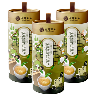 台灣茶人 高海拔迎香烏龍茶 保鮮小包裝, 50g, 2包, 3罐