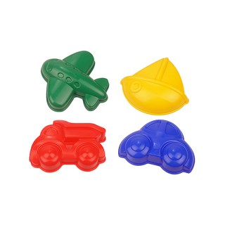 VIKINGTOYS 維京玩具 夏日沙灘玩沙模具組, 顏色隨機, 1組, #82035, 4件