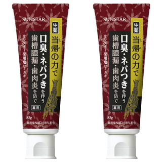 SUNSTAR 三詩達 含鹽牙膏 85g, 2條
