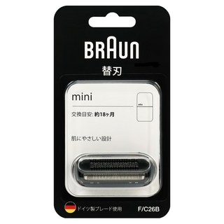 BRAUn 百靈 刀頭刀網組 F/C26B 黑色, 德國製造, 適用於M-1010, M-1011, M-1012, M-1000型號刮鬍刀, 1個裝, 1個